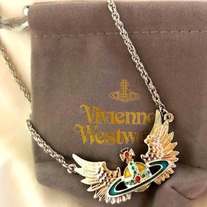 Vivienne Westwood rainbow wing necklace